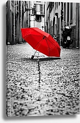 Постер Красный зонт