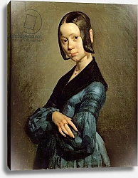 Постер Милле, Жан-Франсуа Pauline Ono in Blue, 1841-42