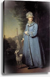 Постер Боровиковский Владимир Екатерина II на прогулке в Царскосельском парке. 1794
