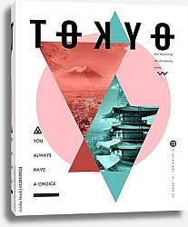 Постер Токио, современный плакат