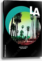 Постер Лос-Анжелес, современный плакат