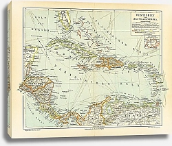 Постер Карта Рима и его окрестностей, конец 19 в.