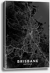 Постер Темная карта Брисбена