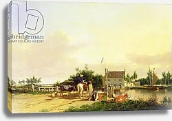 Постер Станнард Джозеф Buckenham Ferry on the River Yare, Norfolk, 1826