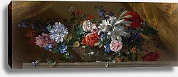 Постер Моннуайе Жан-Батист Цветы в стеклянной вазе 2