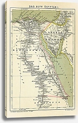 Постер Карта Древнего Египта