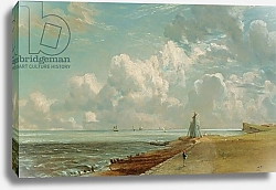 Постер Констебль Джон (John Constable) Harwich, The Low Lighthouse and Beacon Hill, c.1820