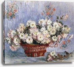 Постер Моне Клод (Claude Monet) Chrysanthemums, 1878 1
