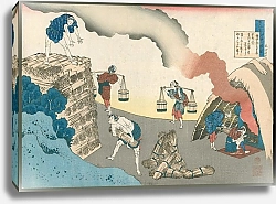 Постер Хокусай Кацушика Gonchūnagon Sadaie