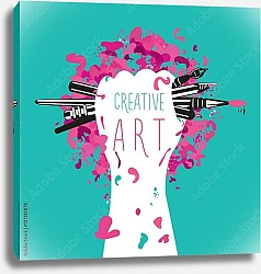 Постер Creative and art