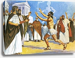 Постер Салинас Альберто Pheidippides bringing news to Athens in 490 BC