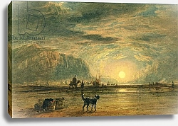 Постер Кокс Давид Beach Scene - Sunrise, c.1820