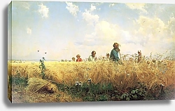 Постер Мясоедов Григорий Страдная пора (Косцы). 1887