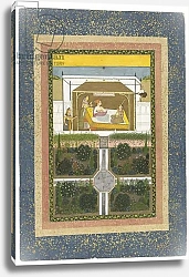 Постер Школа: Индийская 18в Prince in a garden, c.1775-99