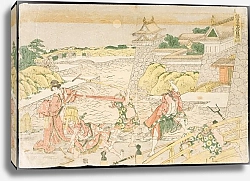 Постер Хокусай Кацушика Act III from the Play Kanadehon Chūshingura, ‘A Kana Primer for the Treasury of Loyal Retainers’