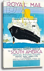 Постер Шоэсмит Кеннет Poster advertising the Royal Mail service to South America, c.1930