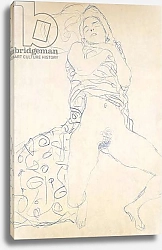 Постер Климт Густав (Gustav Klimt) Nude; Halbakt, 1913