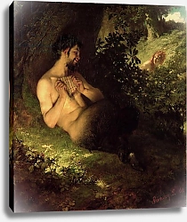 Постер Синьеи-Мерше Пал Faun and Nymph, 1868
