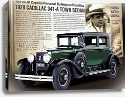 Постер Cadillac V8 341-A Town Sedan Armored '1928