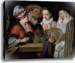 Постер Ватто Антуан (Antoine Watteau) Actors from the Theatre Francais, c.1714-15