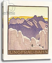 Постер Кардино Эмиль Jungfrau-Bahn, poster advertising the Jungfrau mountain railway