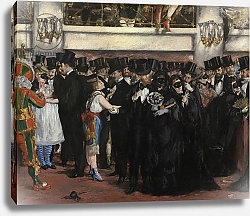 Постер Мане Эдуард (Edouard Manet) Masked Ball at the Opera, 1873