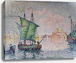 Постер Синьяк Поль (Paul Signac) Venice - the Pink Cloud, 1909