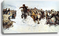 Постер Суриков Василий Взятие снежного городка. 1891