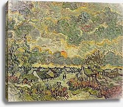 Постер Ван Гог Винсент (Vincent Van Gogh) Autumn landscape, 1890