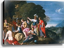 Постер Кениг Йоханн Athene and the Nine Muses at the Wells of Hipokrene, 1624