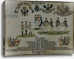 Постер Школа: Немецкая 18в. A collection of maneouvre plans of Louis IX of Hesse-Darmstadt
