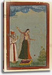 Постер Школа: Индийская 18в Lady with a yo-yo, c.1770