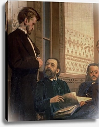 Постер Репин Илья Eduard Frantsovitch Napravnik and Bedrich Smetana, from Slavonic Composers, 1890s