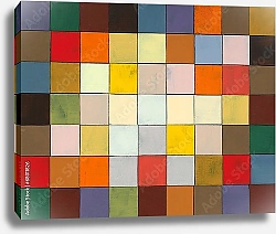 Постер Абстракция из разноцветных квадратов