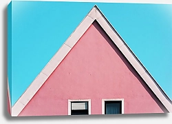 Постер Розовый чердак дома