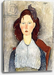Постер Модильяни Амедео (Amedeo Modigliani) Seated girl, 1918