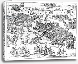 Постер Школа: Немецкая 17в The Battle of Courtrais Between the French and the Flemish in 1580
