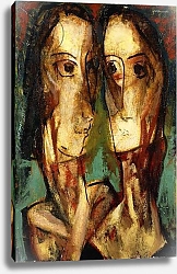 Постер Морер Альфред Two Heads, c.1928