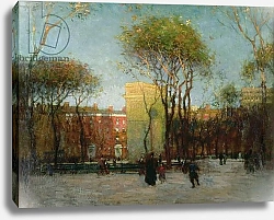 Постер Корнойер Поль Washington Square, New York, c.1900