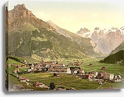 Постер Швейцария. Город Энгельберг