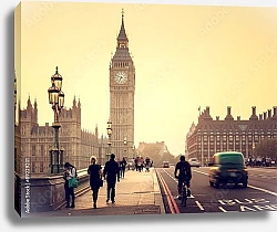Постер Англия, Лондон. Закат над Вестминстерским дворцом №2