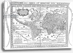 Постер Школа: Голландская 17в Nova Totius Terrarum Orbis Geographica Ac Hydrographica Tabula, 1642