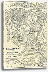 Постер Карта Севастополя и Балаклавы 1