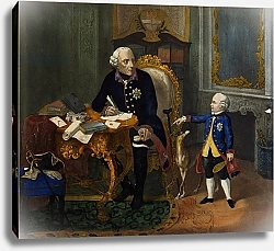 Постер Школа: Немецкая 18в. Frederick the Great and his Grandnephew