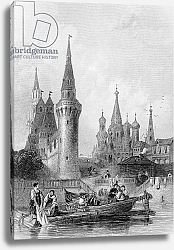Постер Викерс альфред (грав, москва) The Church of Vasili Blagennoi, Moscow, engraved by J. H. Kernot, c.1844