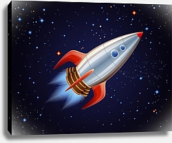 Постер Ракета в космосе