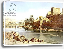 Постер Вернер Карл Temple of Isis at Philae, 1870