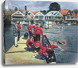 Постер Истон Тимоти (совр) Towards the Boathouses, Henley, 1997