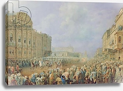 Постер Садовников Василий Military Review on the Nevsky Avenue at the Beloselsky-Belozersky Palace, 1859