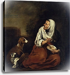 Постер Мурильо Бартоломе Old Woman with Dog